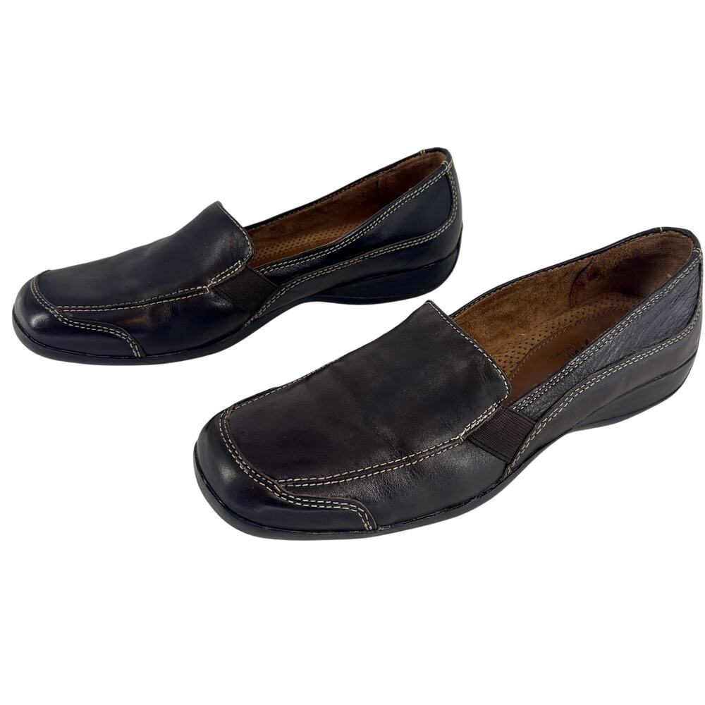Natural Soul By Naturalizer Women's‎ Camelia Loafer Size 8.5 Brown Slip On Shoe